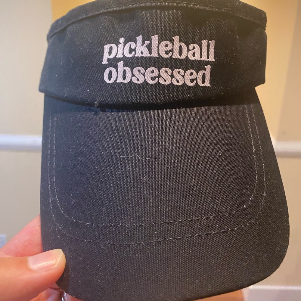 Black Pickleball Obsessed Visor